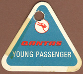 Qantas Young Passenger Tag