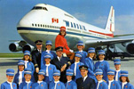 Wardair 747 with Crew