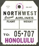 Northwest HNL Bag Tag