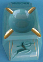 AI International Blue Ceramic Ash Tray