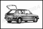 Volkswagen - B&W Stipling Drawing